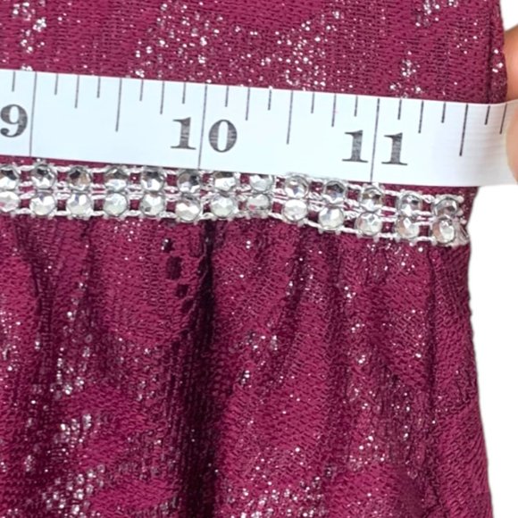 Emily West Purple Metallic Glitter Girl Dress size 6 find at Poshmark - Picture 3 of 5